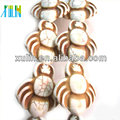 white turquoise animal shaped howlite synthetic beads wholesale